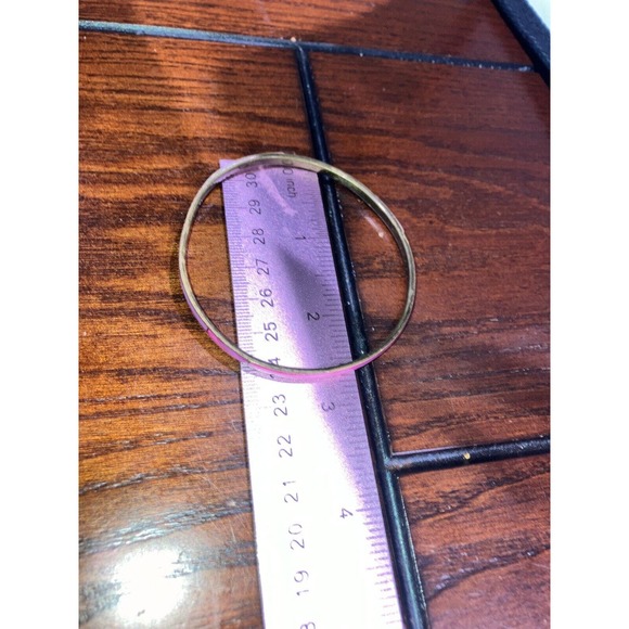 Vintage Pink Mother of Pearl Bangle 2.75 Inch Wide Bracelet! - Picture 11 of 11